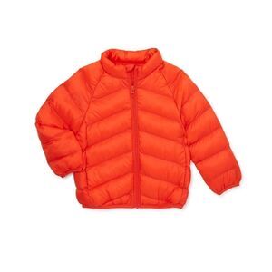 Nwt Wonder Nation Baby Boys Puffer Jacket Packable Orange